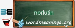 WordMeaning blackboard for norlutin